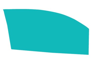 Стекло двери задней R Chery Jaggi