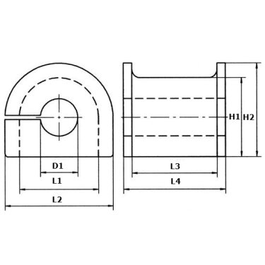 Втулка стабилизатора переднего L Geely EX7 EEP