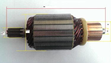 Якорь стартера (24V) Foton 1043(3.7), 1043-1 (3.3)